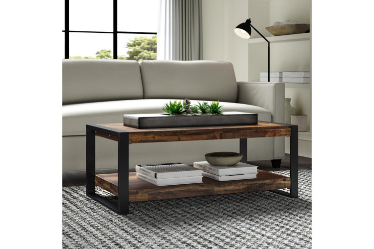 Calorafield sled end table with outlet storage